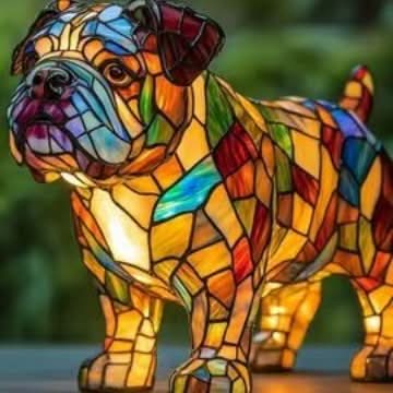 Lunaro - Artistieke LED Nachtlamp met Hondenrassen voor Binnenhuisdecoratie