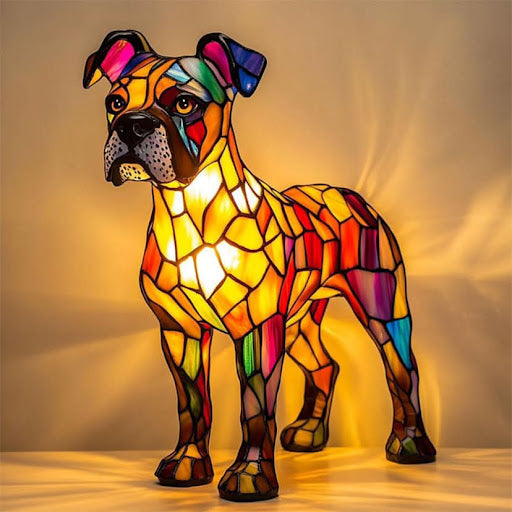 Lunaro - Artistieke LED Nachtlamp met Hondenrassen voor Binnenhuisdecoratie