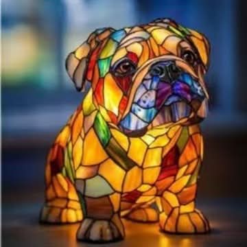 Lunaro - Artistieke LED Nachtlamp met Hondenrassen voor Binnenhuisdecoratie