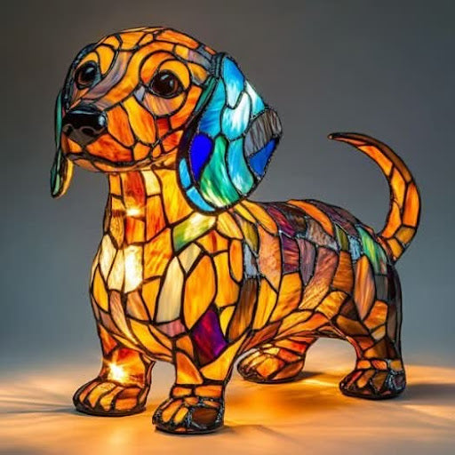Lunaro - Artistieke LED Nachtlamp met Hondenrassen voor Binnenhuisdecoratie