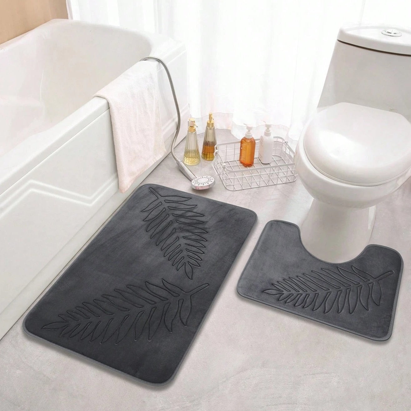 Lush Leaf Comfort Badmat Set - 2 Stuks