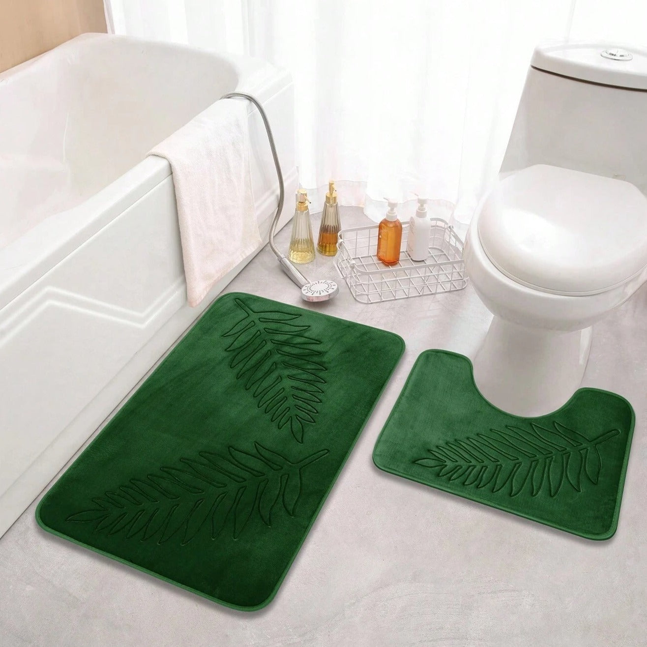 Lush Leaf Comfort Badmat Set - 2 Stuks