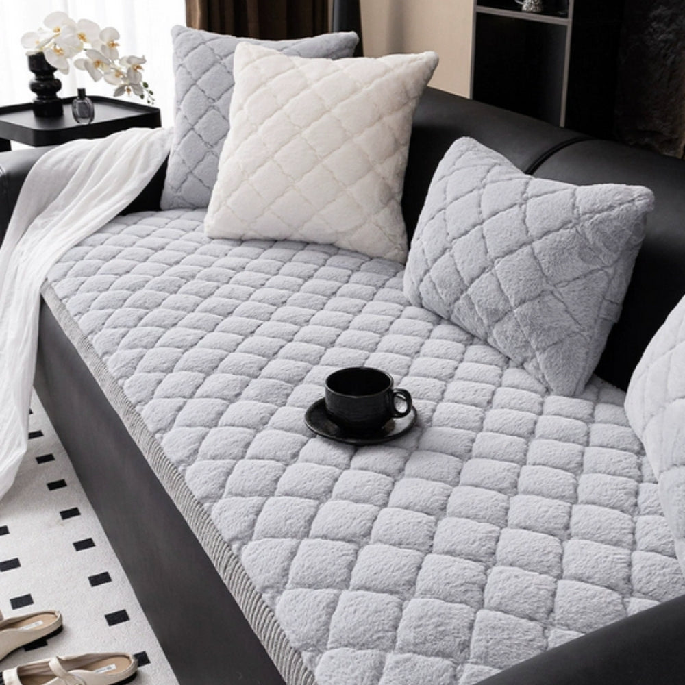 Luxe Pluche Diamant Gestikte Bankhoes