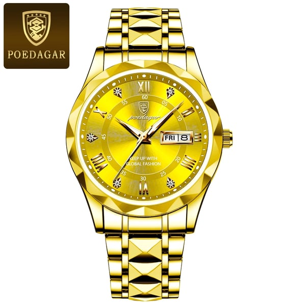 Luxe Waterdichte Herenhorloge van Premium Merk met Luminous Functie
