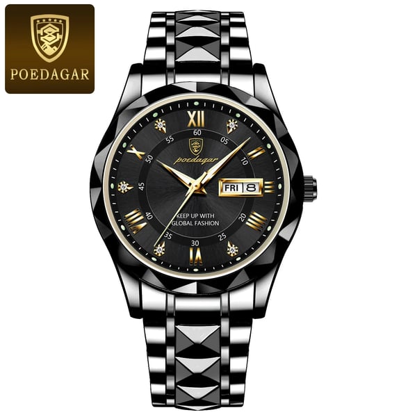 Luxe Waterdichte Herenhorloge van Premium Merk met Luminous Functie