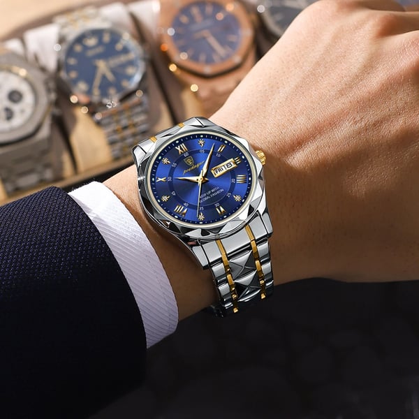 Luxe Waterdichte Herenhorloge van Premium Merk met Luminous Functie