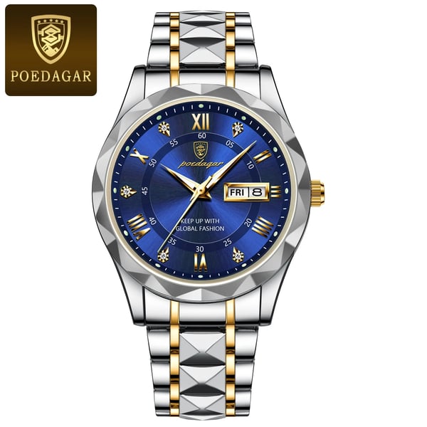 Luxe Waterdichte Herenhorloge van Premium Merk met Luminous Functie