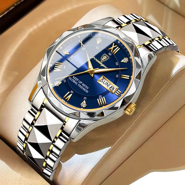 Luxe Waterdichte Herenhorloge van Premium Merk met Luminous Functie