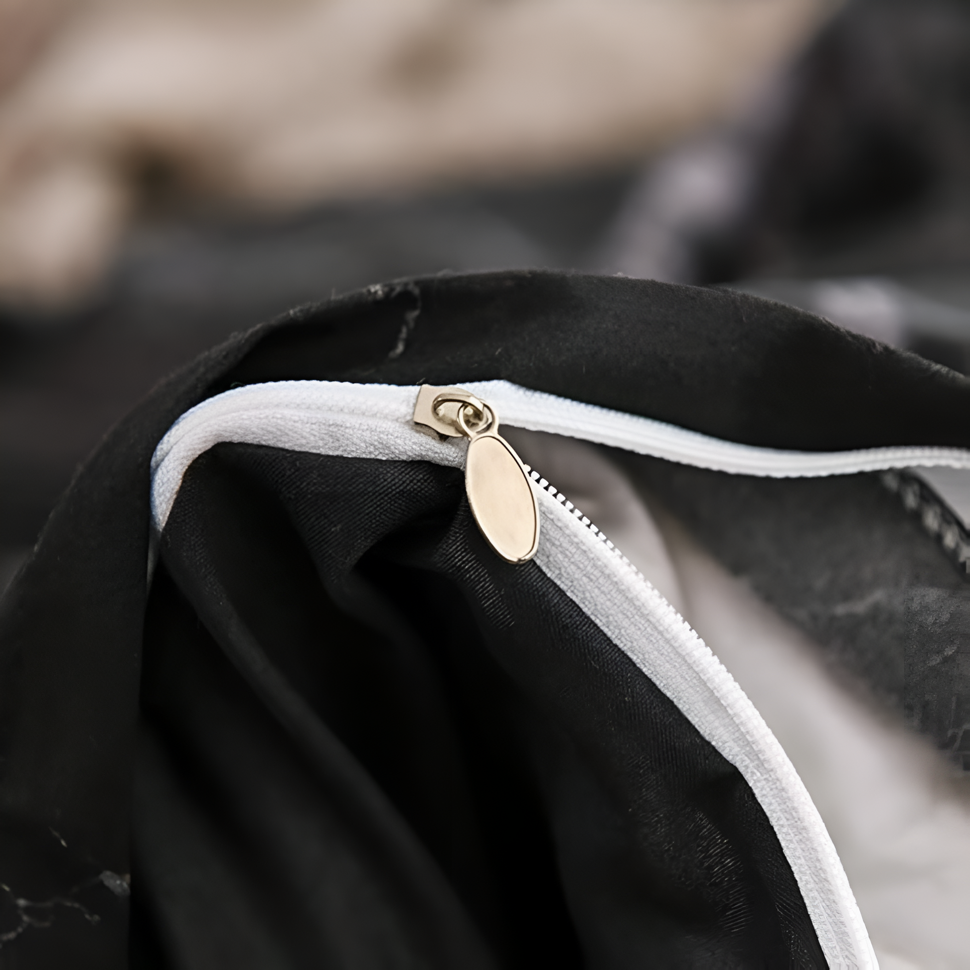 Luxe Zwart Marmer | 3-delige Dekbedovertrek Sets