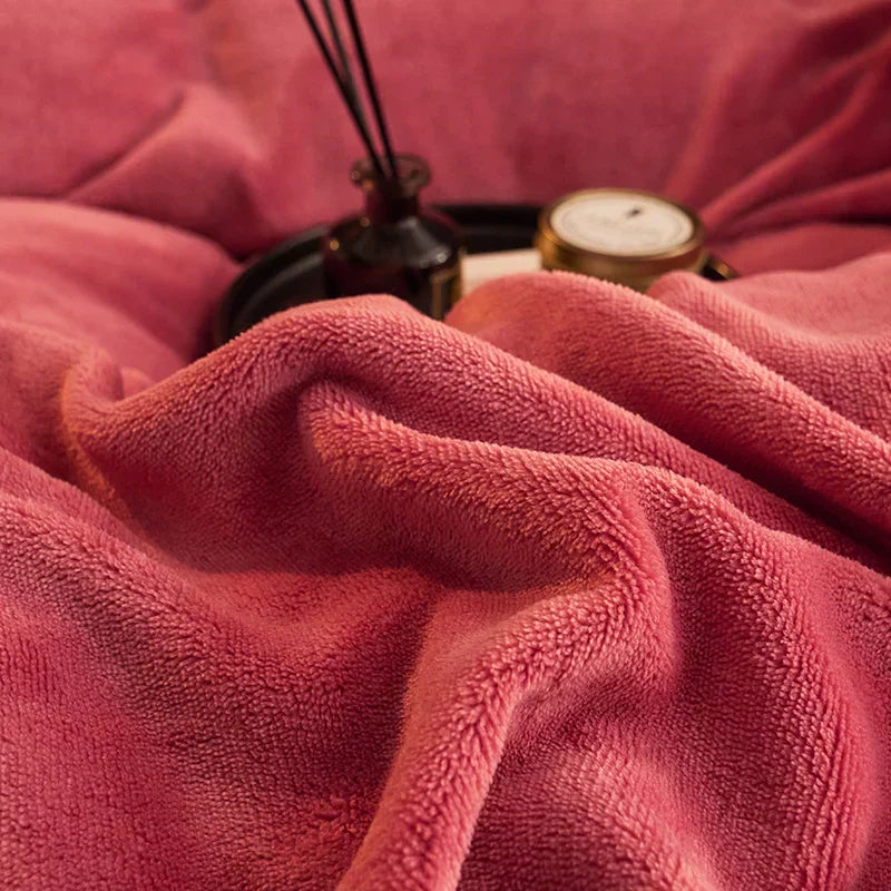 Luxueuze Velours Fleece Dekbedovertrek Set - PlushHaven