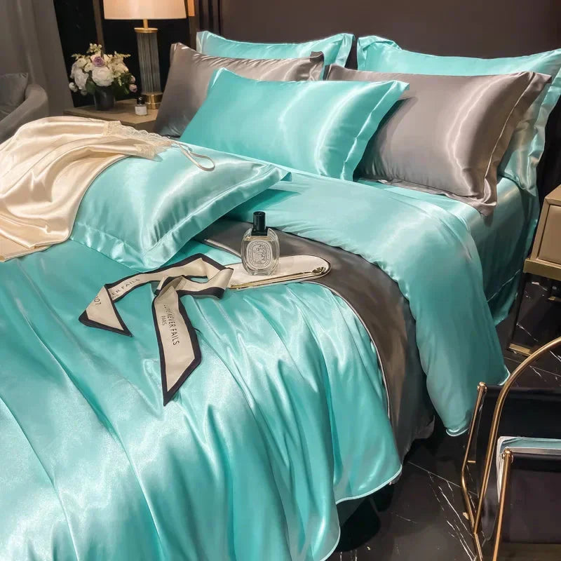 Luxueuze Zijde Set | Compleet Zijde Beddegoed Set