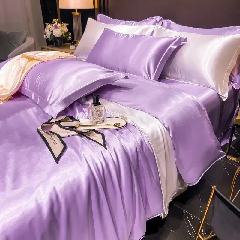 Luxueuze Zijde Set | Compleet Zijde Beddegoed Set