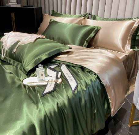 Luxueuze Zijde Set | Compleet Zijde Beddegoed Set - Image 1