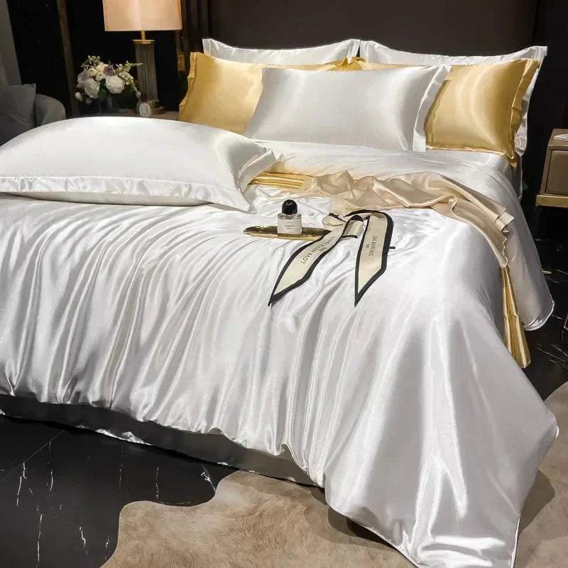 Luxueuze Zijde Set | Compleet Zijde Beddegoed Set