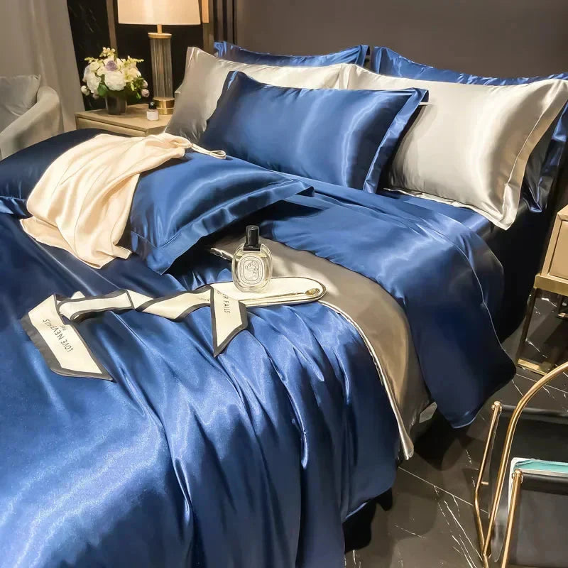 Luxueuze Zijde Set | Compleet Zijde Beddegoed Set