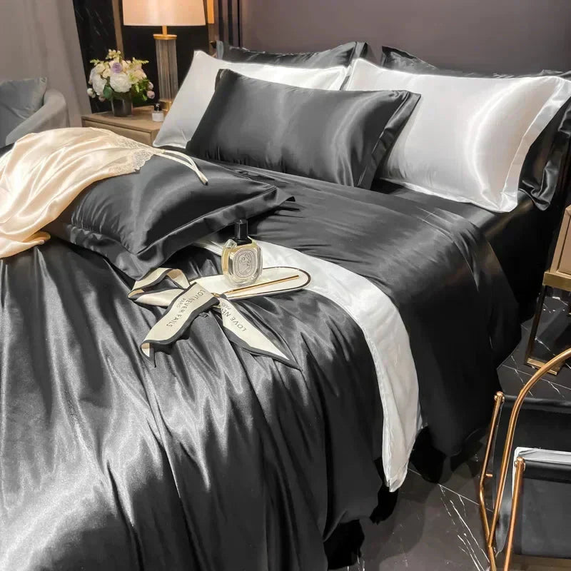 Luxueuze Zijde Set | Compleet Zijde Beddegoed Set