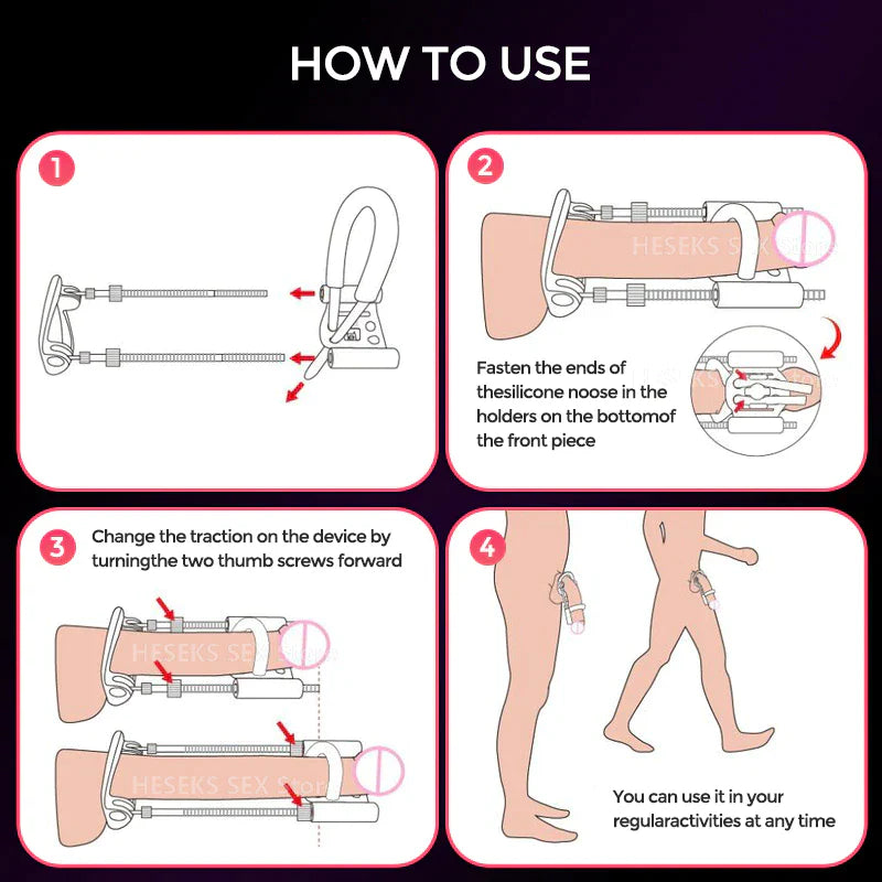 Mannelijke Groei Up Groter Extender Vergroting - Stretcher Traction Device