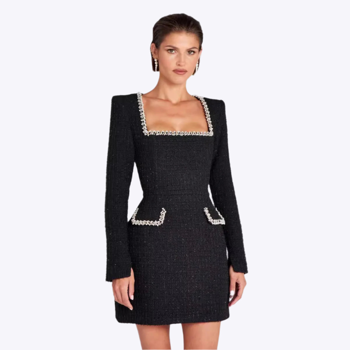 Marion | Elegante Bead U-Hals Jurk voor Dames
