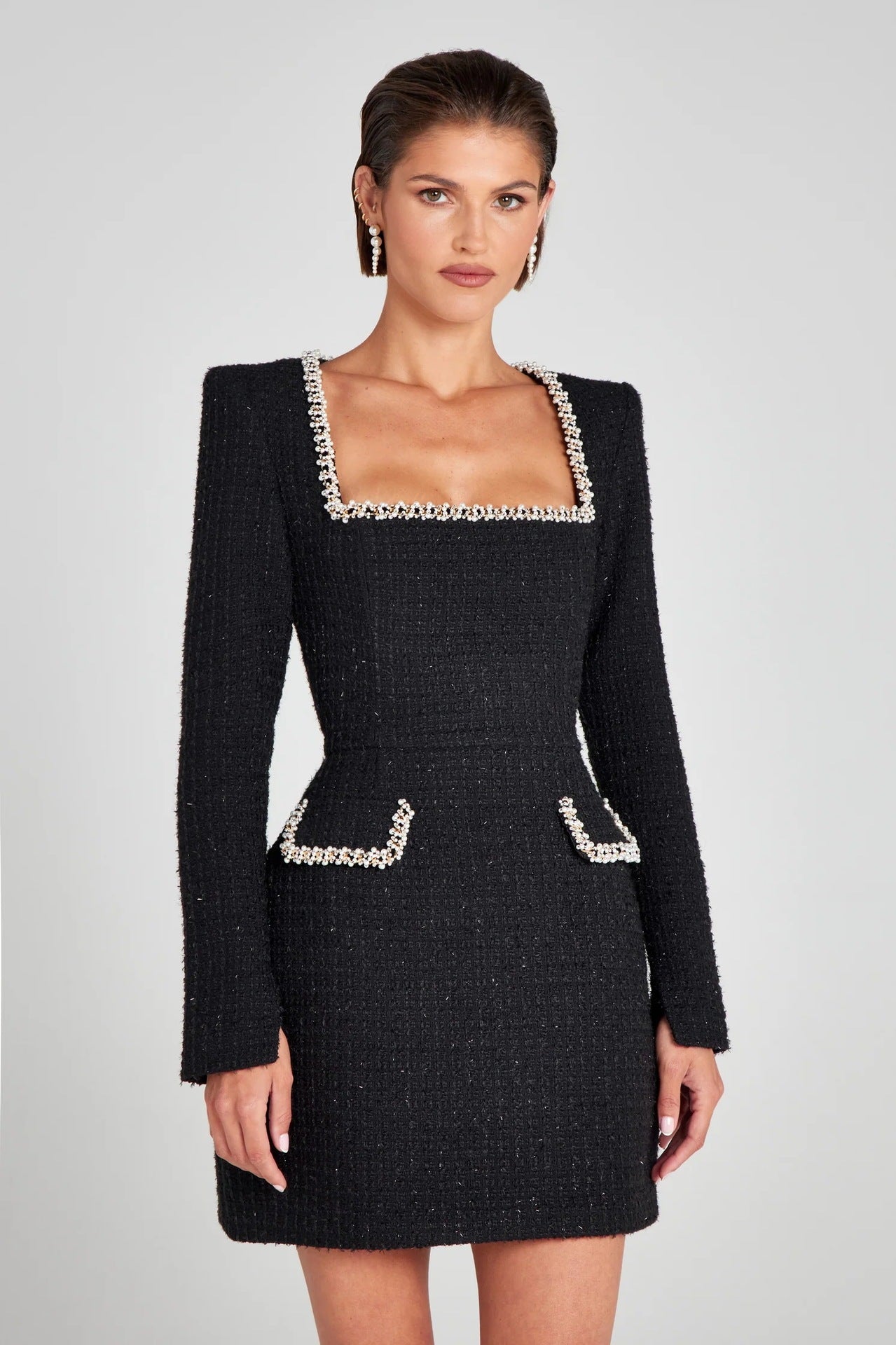 Marion | Elegante Bead U-Hals Jurk voor Dames
