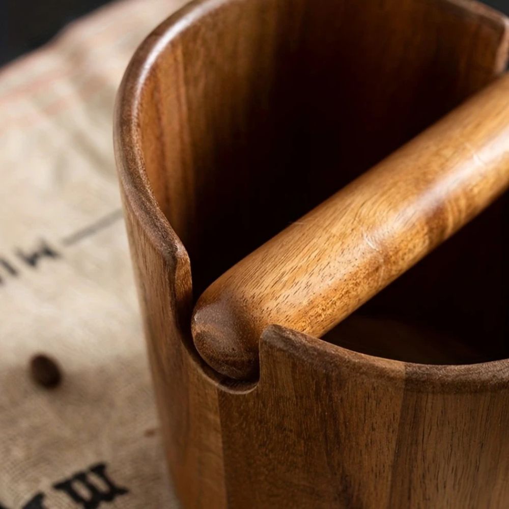 Massief Houten Koffie Knock Box