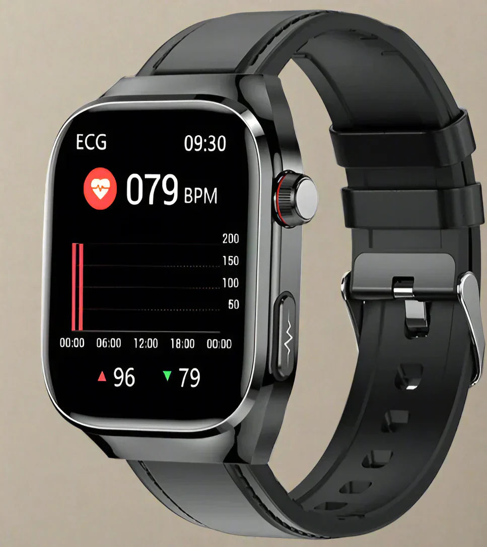 Maxwell Gezondheid Smartwatch – Bloedglucose, Urinezuur, ECG+PPG, & Bluetooth Oproep