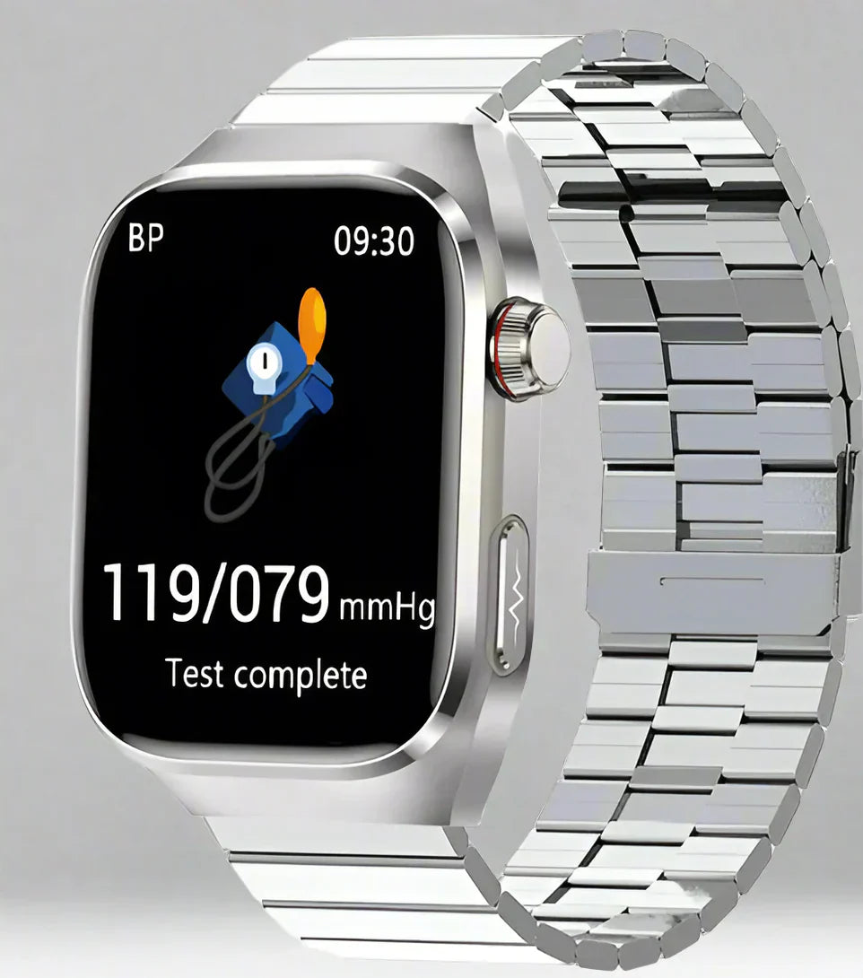 Maxwell Gezondheid Smartwatch – Bloedglucose, Urinezuur, ECG+PPG, & Bluetooth Oproep