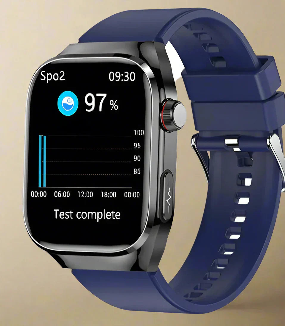 Maxwell Gezondheid Smartwatch – Bloedglucose, Urinezuur, ECG+PPG, & Bluetooth Oproep