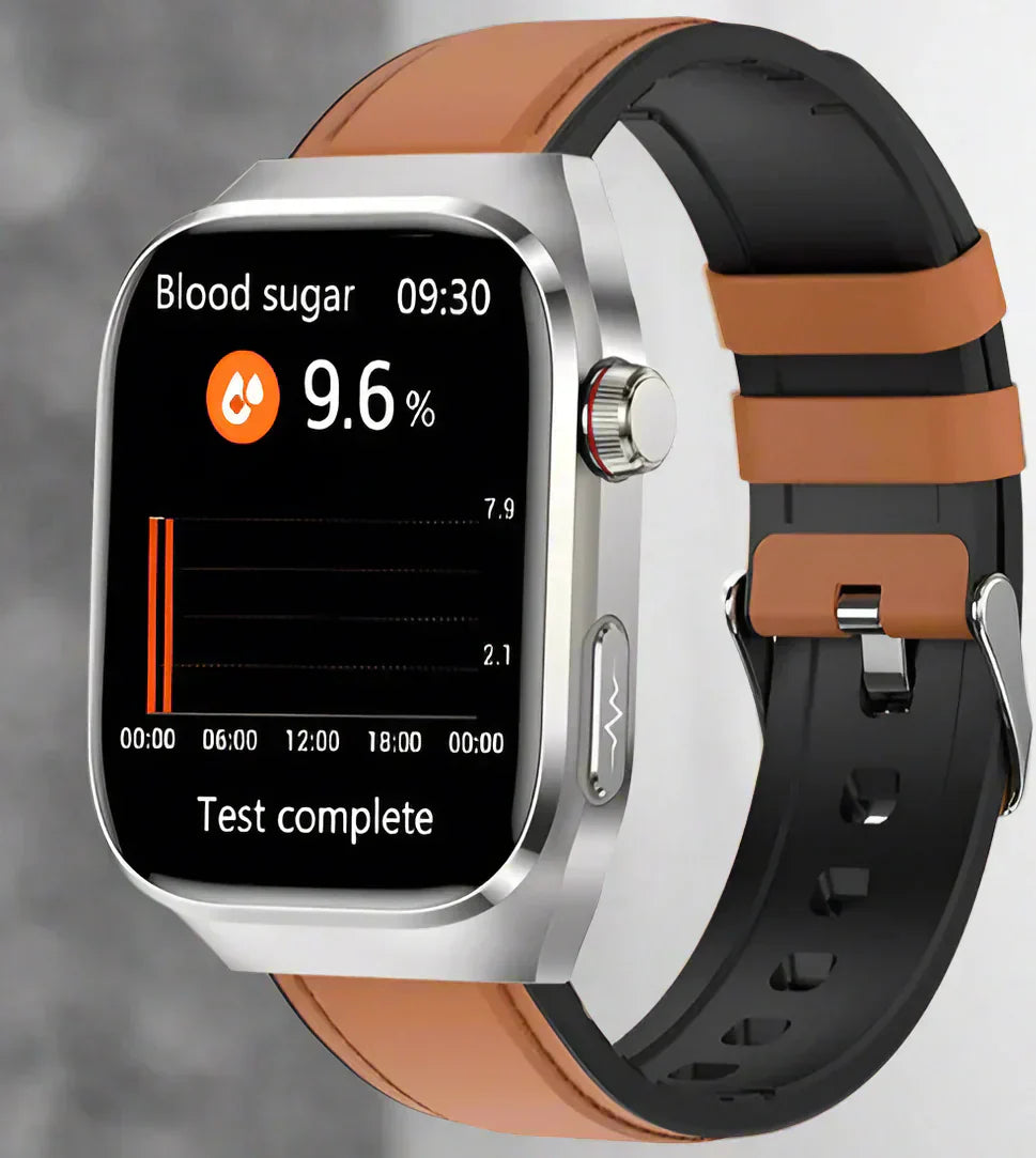 Maxwell Gezondheid Smartwatch – Bloedglucose, Urinezuur, ECG+PPG, & Bluetooth Oproep