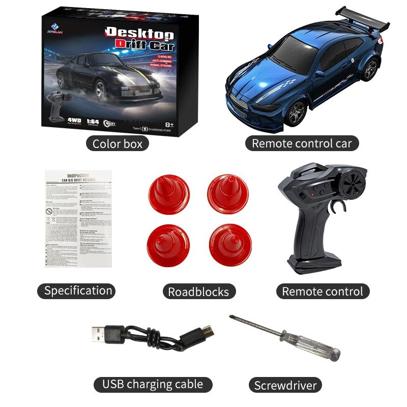 MICRODRIFT – Compact 1:64 Afstandsbediening Driftauto voor Soepel Glijden