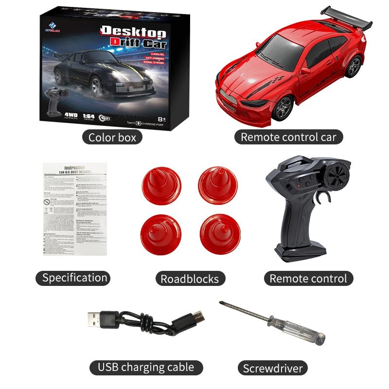 MICRODRIFT – Compact 1:64 Afstandsbediening Driftauto voor Soepel Glijden