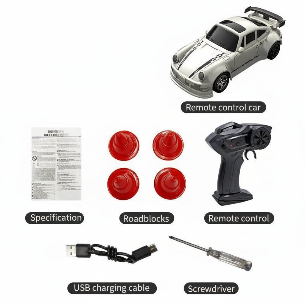 MICRODRIFT – Compact 1:64 Afstandsbediening Driftauto voor Soepel Glijden