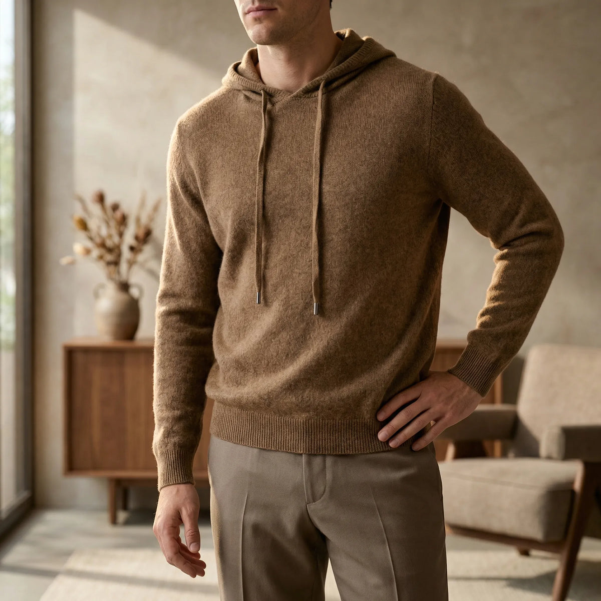 Minimalistische luxe trui