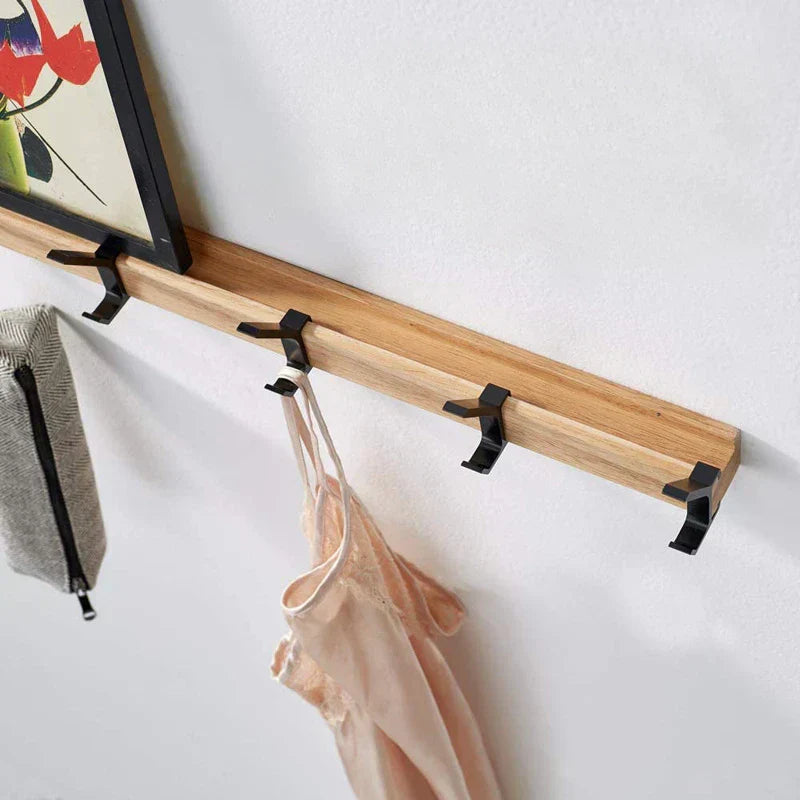 Mobiele Wandhangers Elegante Combinatie van Hout en Metaal