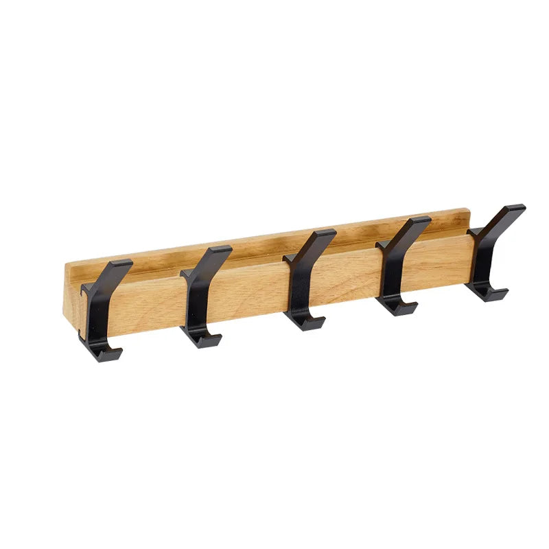 Mobiele Wandhangers Elegante Combinatie van Hout en Metaal