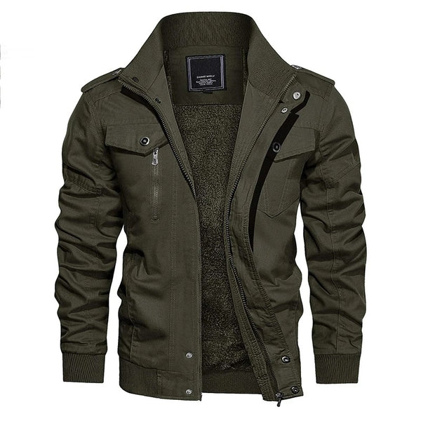 Moderne Lange Mouwen Aviator Jas