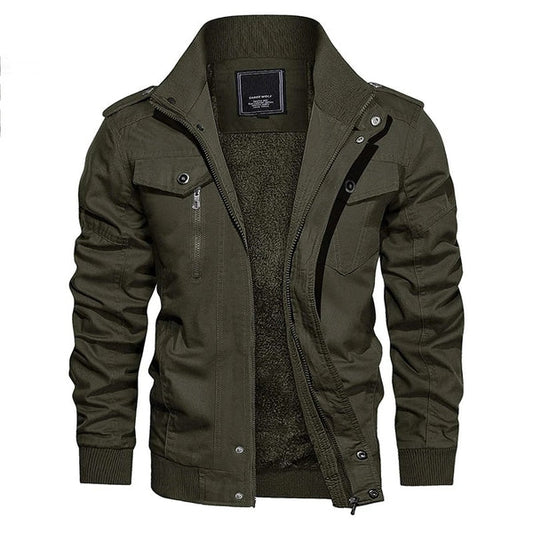 Moderne Lange Mouwen Aviator Jas