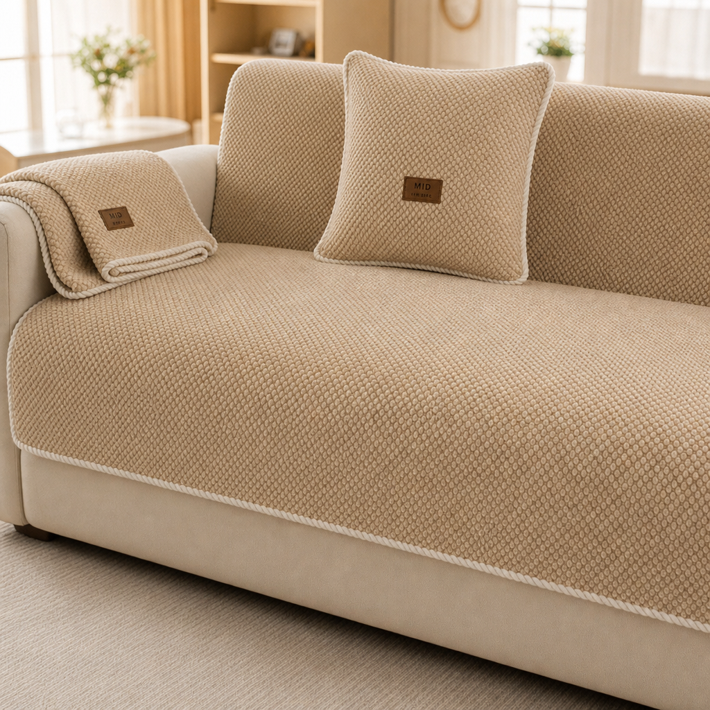 Modulaire antislip bankhoes van chenille