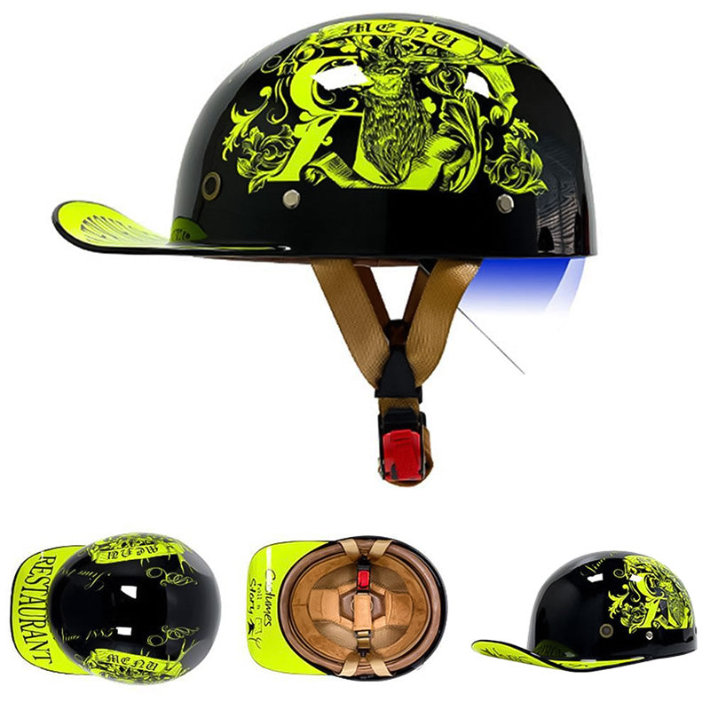 Motorfiets Honkbalhelm - DOT Goedgekeurd