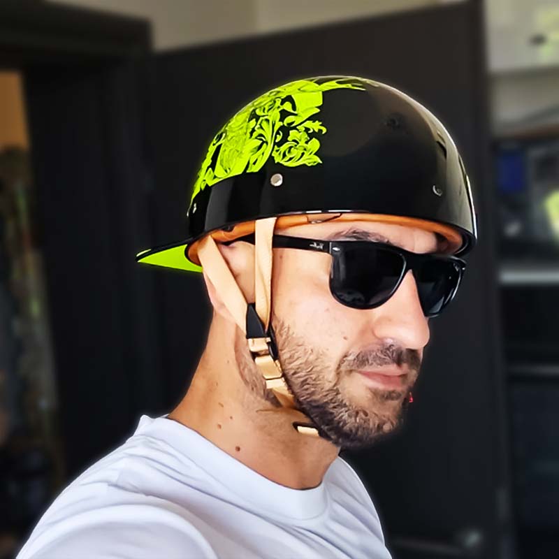 Motorfiets Honkbalhelm - DOT Goedgekeurd
