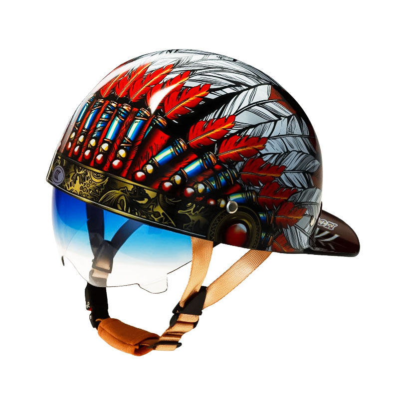 Motorfiets Honkbalhelm - DOT Goedgekeurd