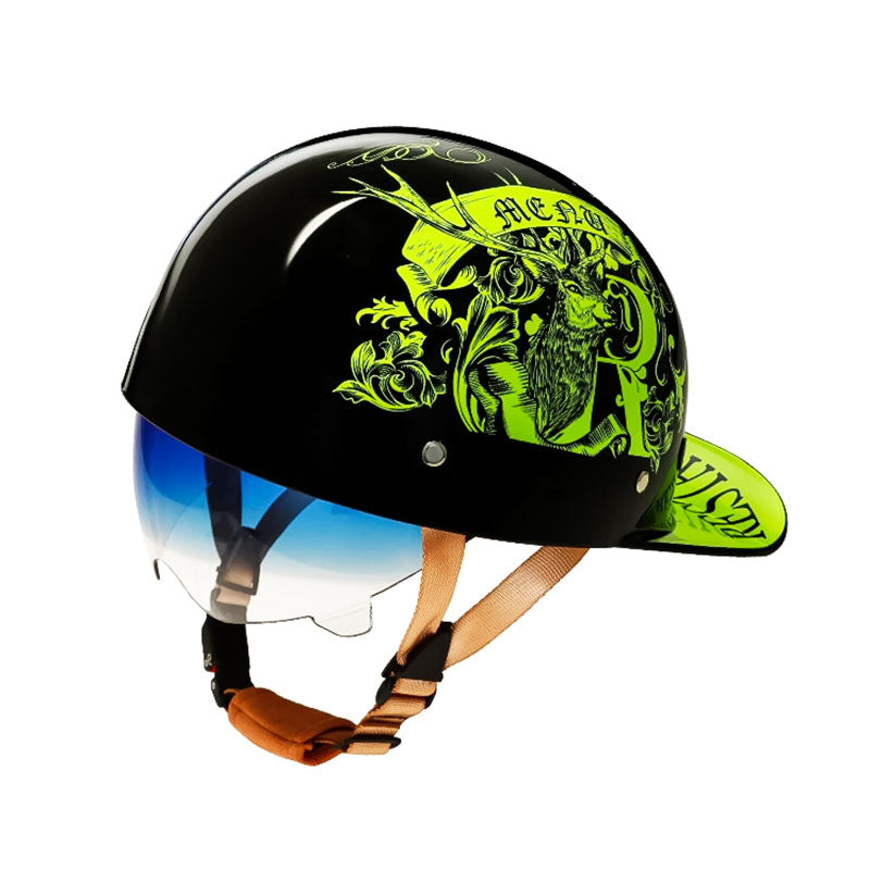 Motorfiets Honkbalhelm - DOT Goedgekeurd