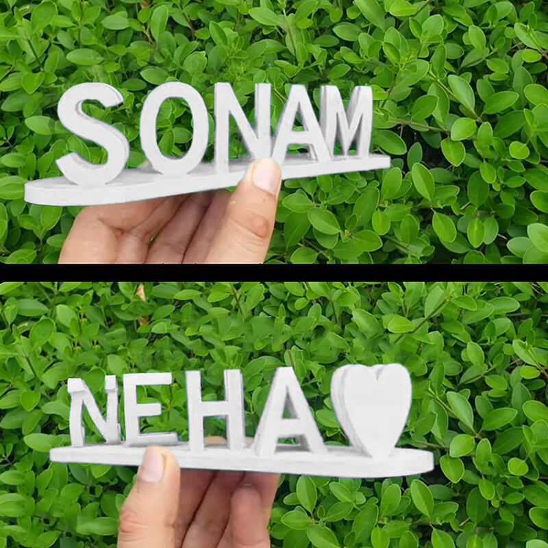 NameFusion | Hiermee kun je twee namen combineren tot een enkele elegante en gepersonaliseerde plaquette.