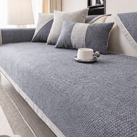 NATURWEFT – Antislip katoenen-linnen bankhoes voor alle seizoenen
