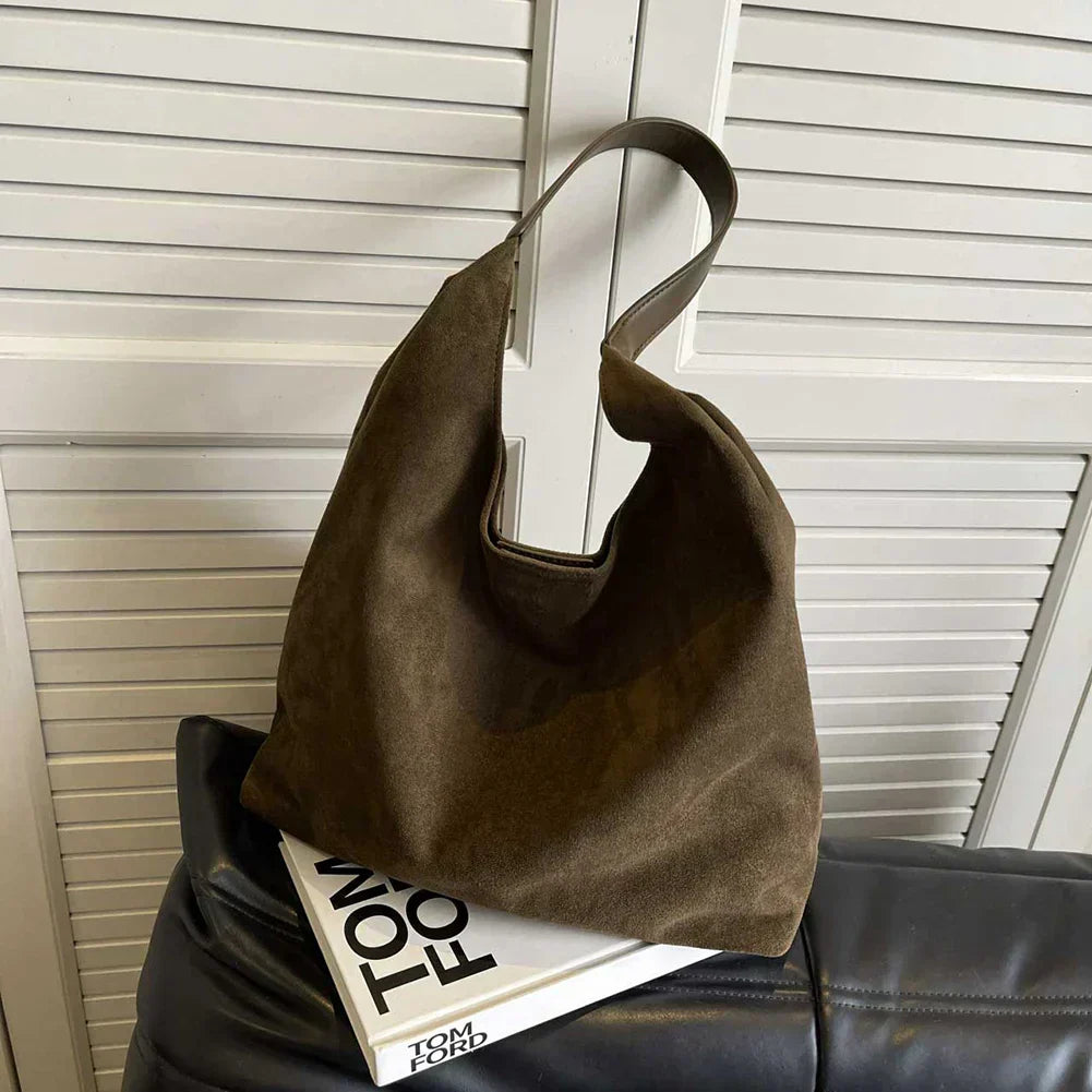 Natuurlijke Suède Tote Bag