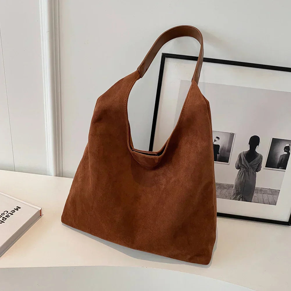 Natuurlijke Suède Tote Bag