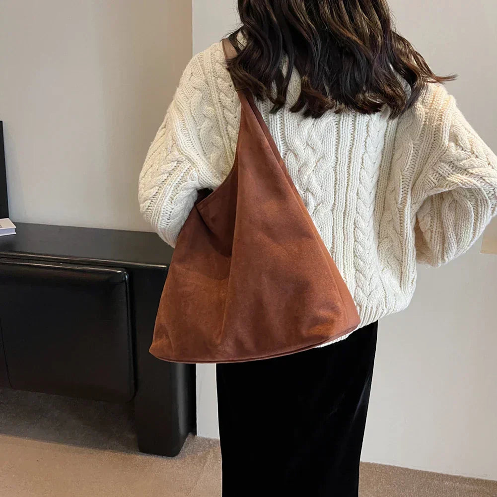 Natuurlijke Suède Tote Bag