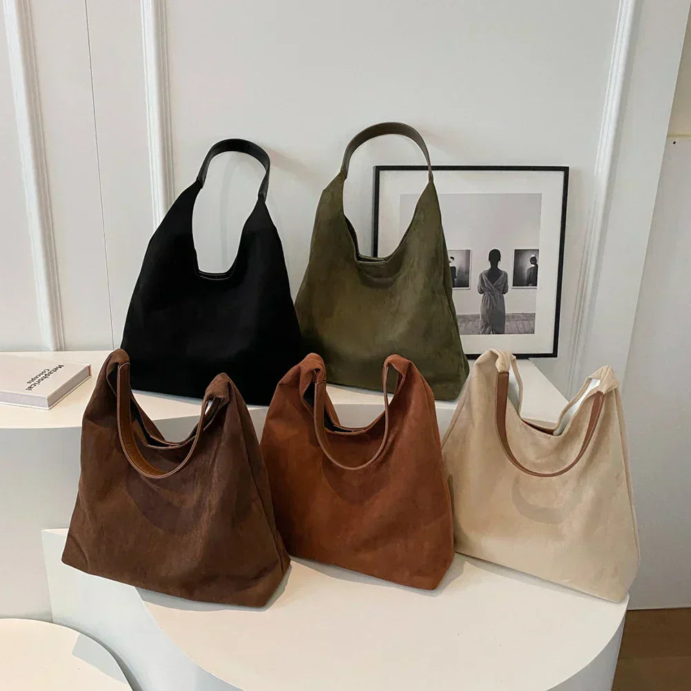 Natuurlijke Suède Tote Bag