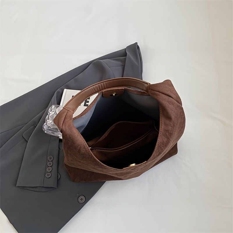 Natuurlijke Suède Tote Bag