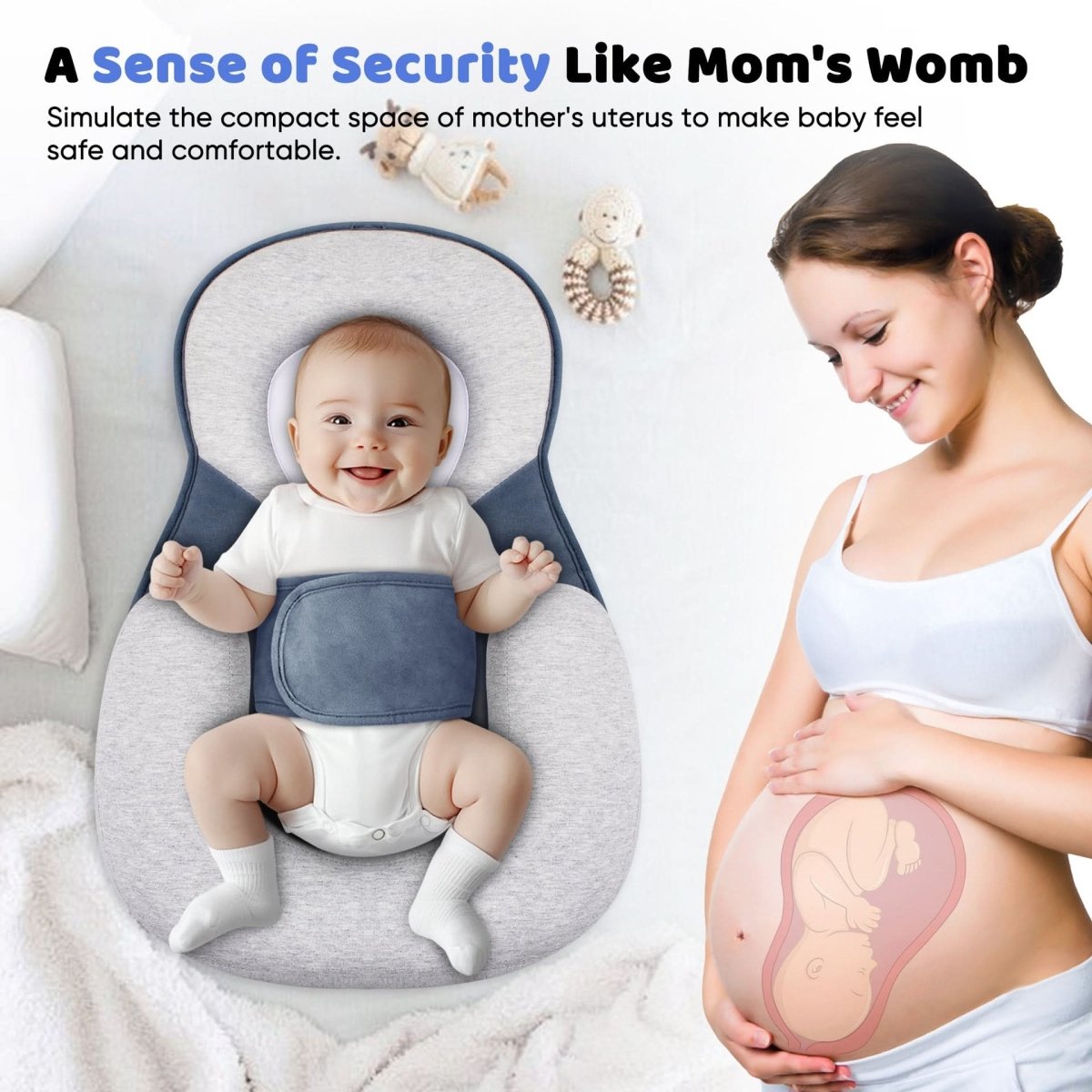 NESTLENAP Babykussen – Ergonomisch Kussen voor Veilige Baby Slaap