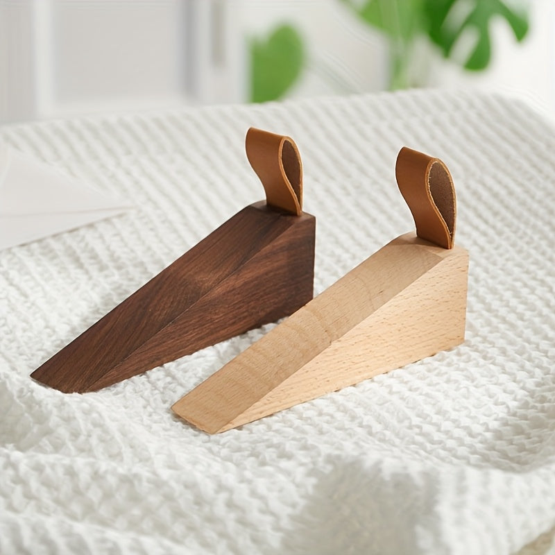 NordGrip - Deurstopper van Massief Hout – Minimalistische Scandinavische Antislip Wig